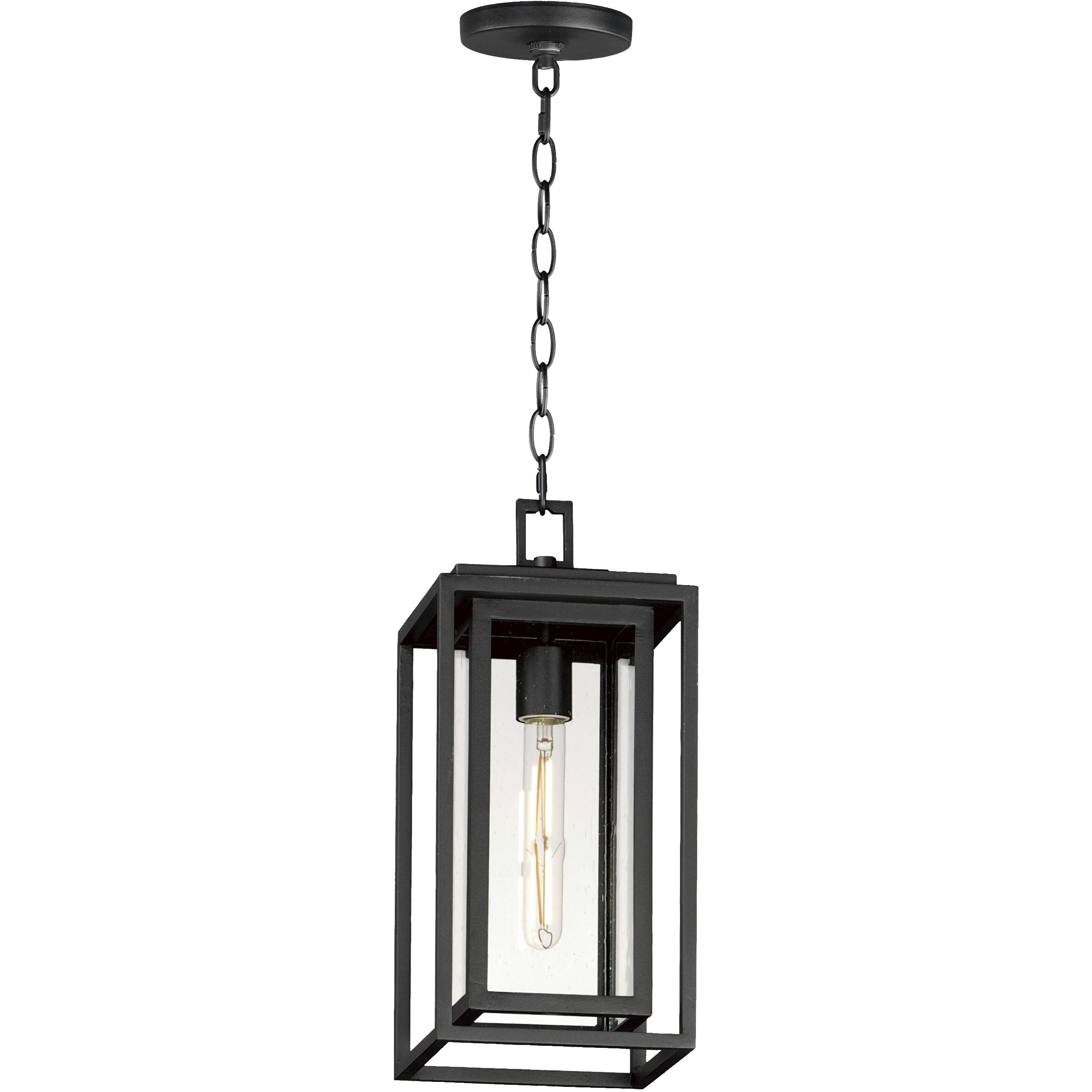 Cabana VX 1 Light 7 inch Black Outdoor Pendant