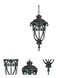 Naples 1 Light 9.38 inch Marbleized Mahogany Exterior Hanging Lantern