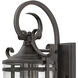Casa Outdoor Wall Mount Lantern in Clear, Medium
