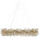Crystal Bud 24 Light 57.5 inch Brass Ring Chandelier Ceiling Light, Grande