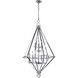 Calista 9 Light 23 inch Chrome Up Chandelier Ceiling Light