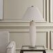 Brinsley 33 inch 150 watt Ivory and Antique Brass Table Lamp Portable Light