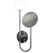 Orb 1 Light 8.27 inch Polished Chrome Bathroom Magnifying Mirror Wall Light