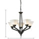 Tribecca 5 Light 25 inch Oil Rubbed Bronze Chandelier Ceiling Light