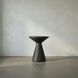 Pedestal 24 X 20 inch Black Fiber Cement Side Table