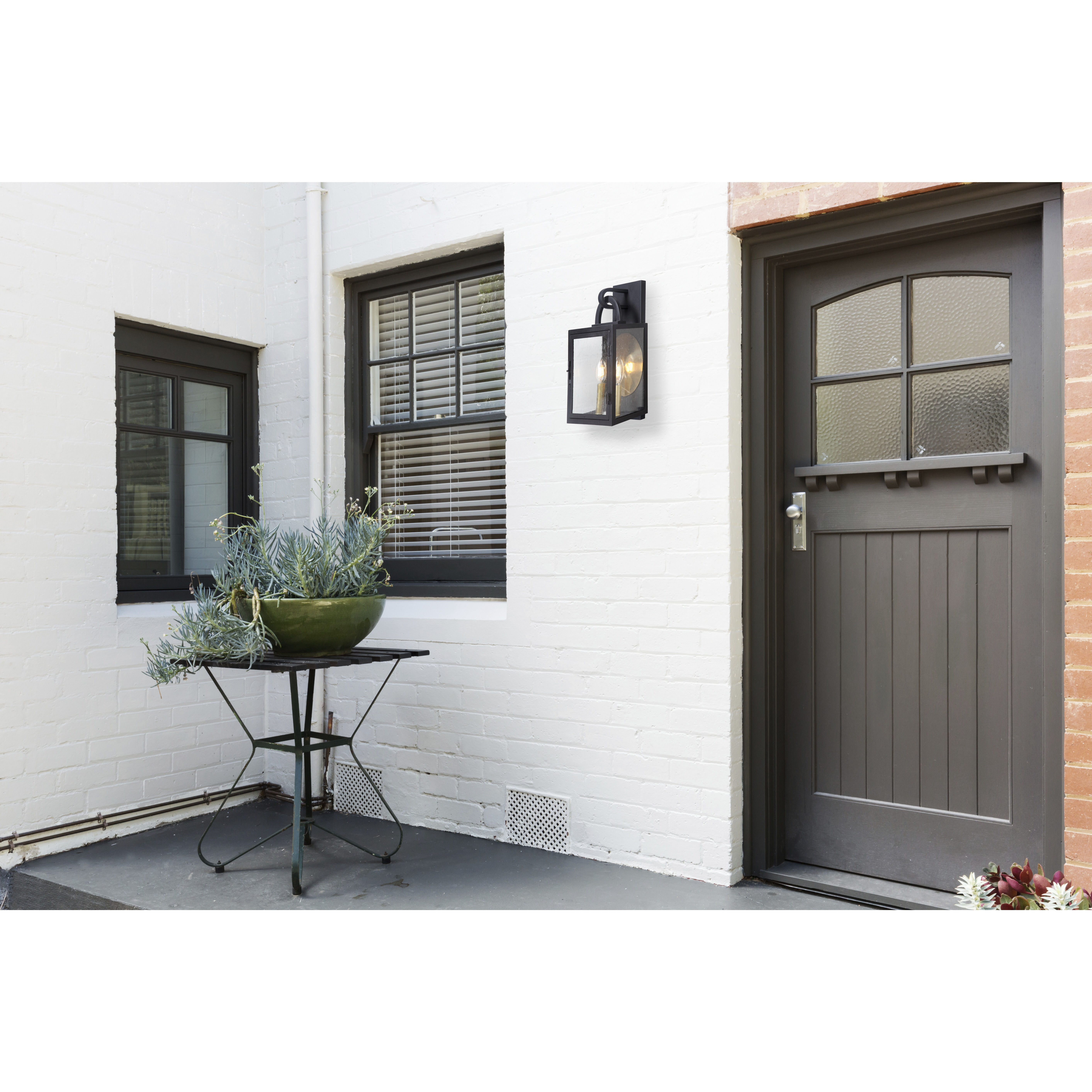 Neighborhood Wolford 2 Light 16 inch Textured Black Outdoor Wall Mount, Medium