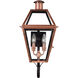 Rue De Royal 2 Light 24 inch Aged Copper Outdoor Wall Lantern
