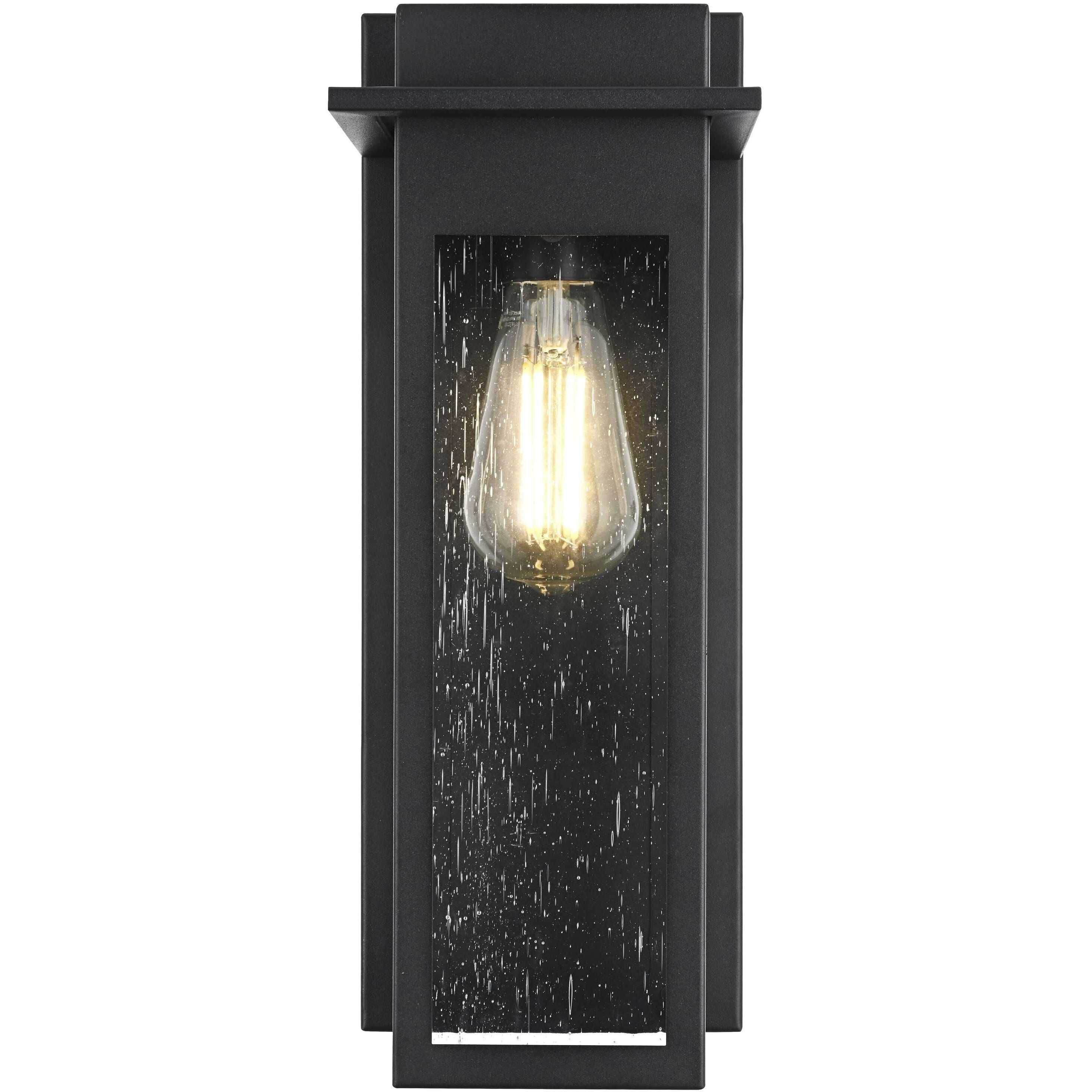 Dunton 1 Light 15 inch Black Outdoor Wall Sconce