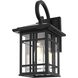 Harley 1 Light 15 inch Black Outdoor Wall Sconce
