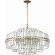 Hayes 16 Light 28 inch Aged Brass Chandelier Ceiling Light