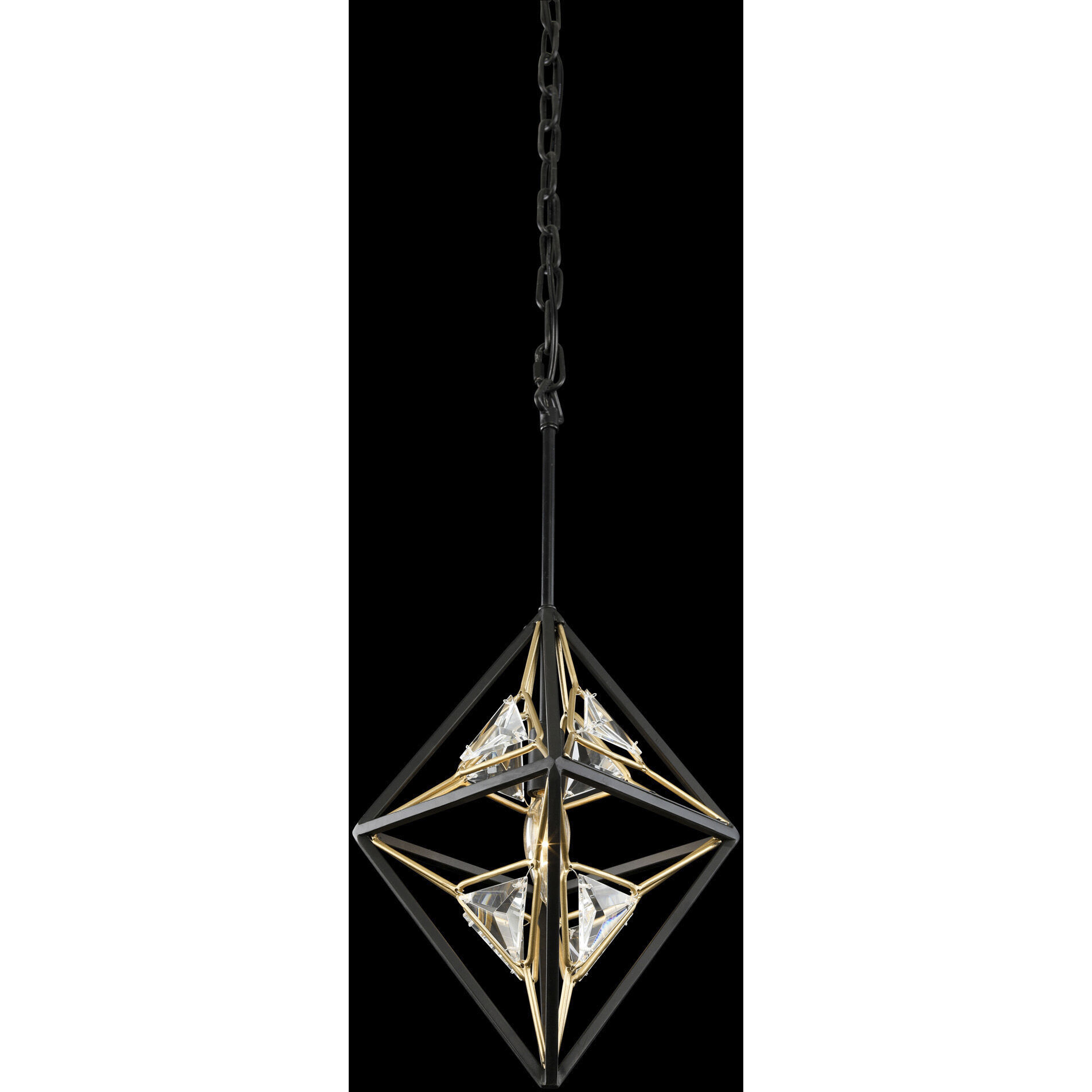 Marcia 1 Light 10.25 inch Matte Black/French Gold Pendant Ceiling Light