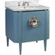 Briallen 30 X 34.25 inch Lacquered Blue Linen/Natural/White/Polished Nickel Vanity with Undermount Sink