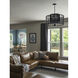 Jayna 4 Light 25 inch Matte Black Chandelier Ceiling Light