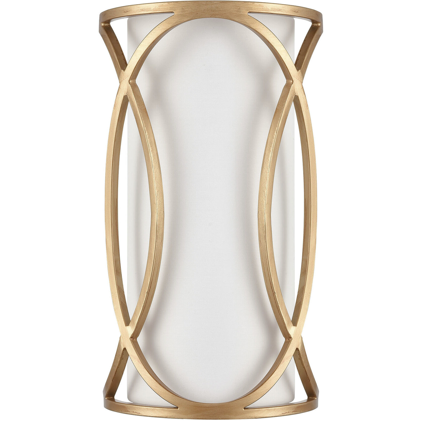 Ringlets 2 Light 9 inch Matte Gold ADA Sconce Wall Light