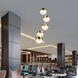 Artisan Collection/RAVELLO Series 5 Light 10.25 inch Brass Pendant/Chandelier Ceiling Light