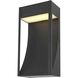 Adriel 1 Light 15 inch Black Outdoor Wall Sconce