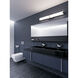 Miller 1 Light 36 inch Satin Nickel Vanity Light Wall Light
