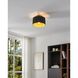 Leilani 1 Light 11 inch Brushed Gold Semi-Flush Mount Ceiling Light