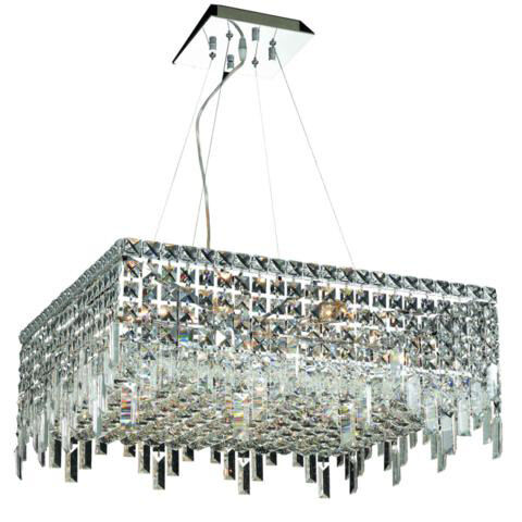 Maxime 12 Light 24 inch Chrome Dining Chandelier Ceiling Light in Royal Cut