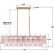 Addis 14 Light 51.75 inch Aged Brass Linear Chandelier Ceiling Light in Spring