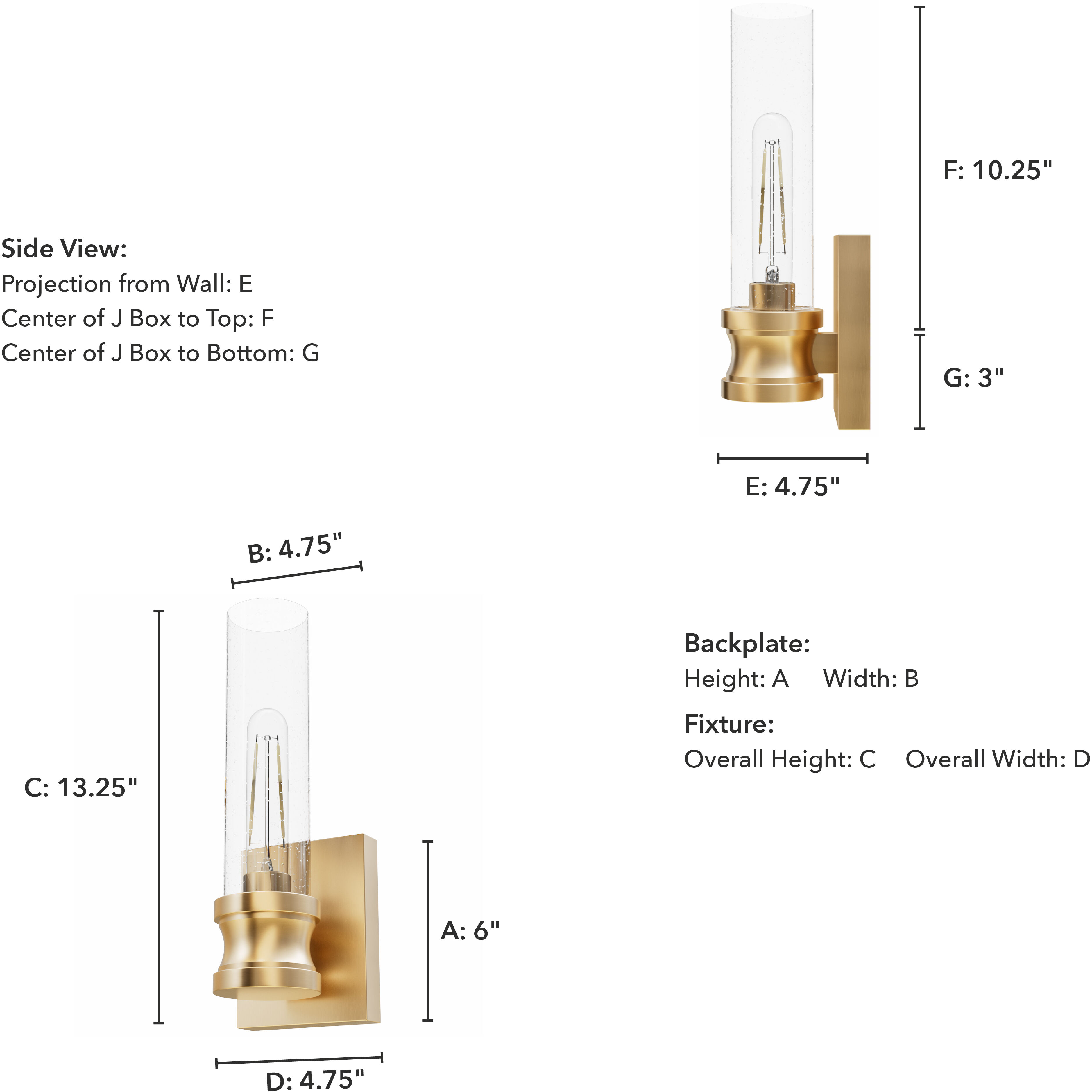 Lenlock 1 Light 4.75 inch Alturas Gold Wall Sconce Wall Light