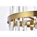 Serena 8 Light 16 inch Satin Gold Pendant Ceiling Light