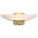 Impressions 1 Light 16.3 inch Modern Brass Sconce Wall Light, Oval