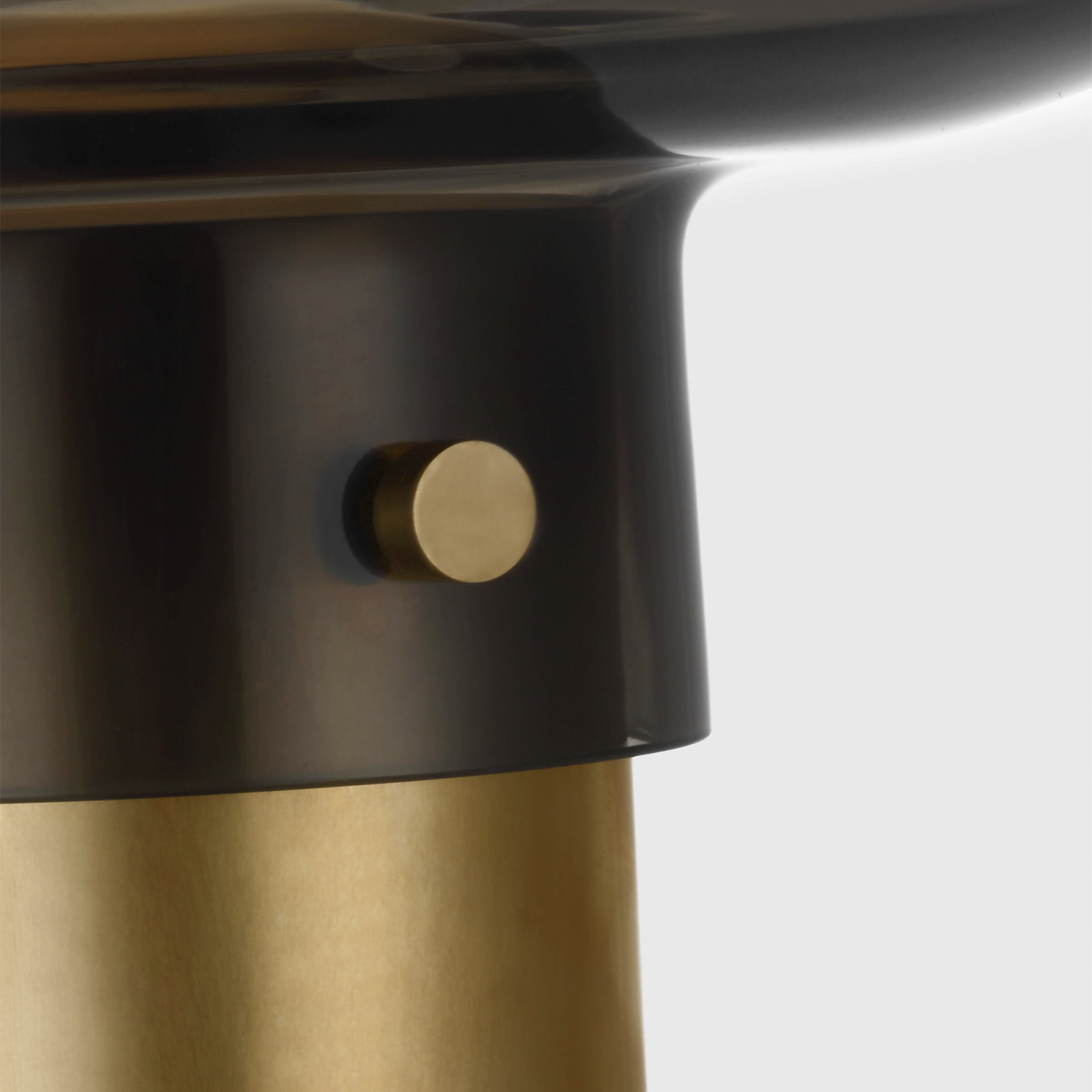 Avroko Morgan 11.8 inch 14.00 watt Hand-Rubbed Antique Brass with Smoke Glass Table Lamp Portable Light