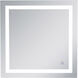 Helios 30 X 30 inch Silver Lighted Wall Mirror