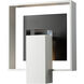 Shadow Box 1 Light 11.7 inch Coastal White and Coastal Black Outdoor Sconce, Medium