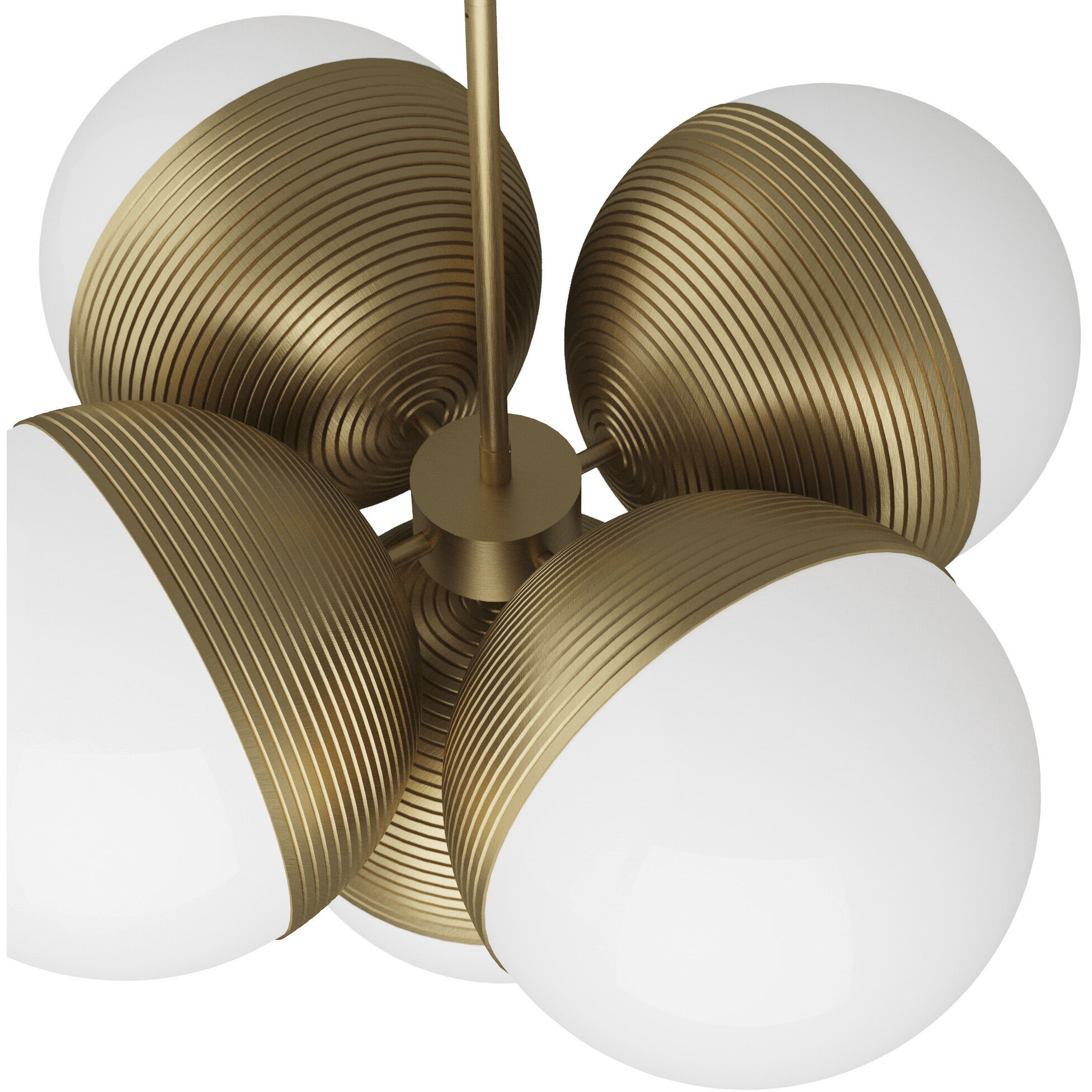 Baptiste 5 Light 30 inch Antique Brass Chandelier Ceiling Light