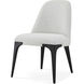 Rome Nera Dining Side Chair, Wooden, Upholstered