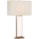 Stambaugh 26.5 inch 150 watt Antique Brass and Clear Crystal Table Lamp Portable Light