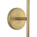 Elixir 6 inch Brushed Gold Wall Sconce Wall Light