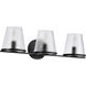 Valentine 24 inch Black Vanity Wall Light