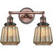 Franklin Restoration Chatham 2 Light 16 inch Antique Copper Bath Vanity Light Wall Light in Mercury Glass