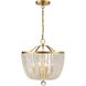 Rylee 4 Light 16.5 inch Antique Gold Chandelier Ceiling Light