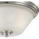 Pittman 2 Light 14 inch Brushed Nickel Flush Mount Ceiling Light