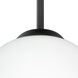 Lucia 1 Light Black Cord Pendant Ceiling Light