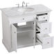 Clarence 42 X 22 X 35 inch White Vanity Sink Set