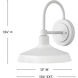 Coastal Elements Forge 1 Light 13.25 inch Textured White Outdoor Wall Mount Barn Light