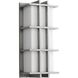 Telshor 2 Light 17 inch Satin Nickel Outdoor Wall Light