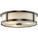 Gilliam LED 16.12 inch Matte Black Flush Mount Ceiling Light