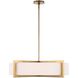 Cresson 4 Light 30 inch Matte Brushed Brass Pendant Ceiling Light
