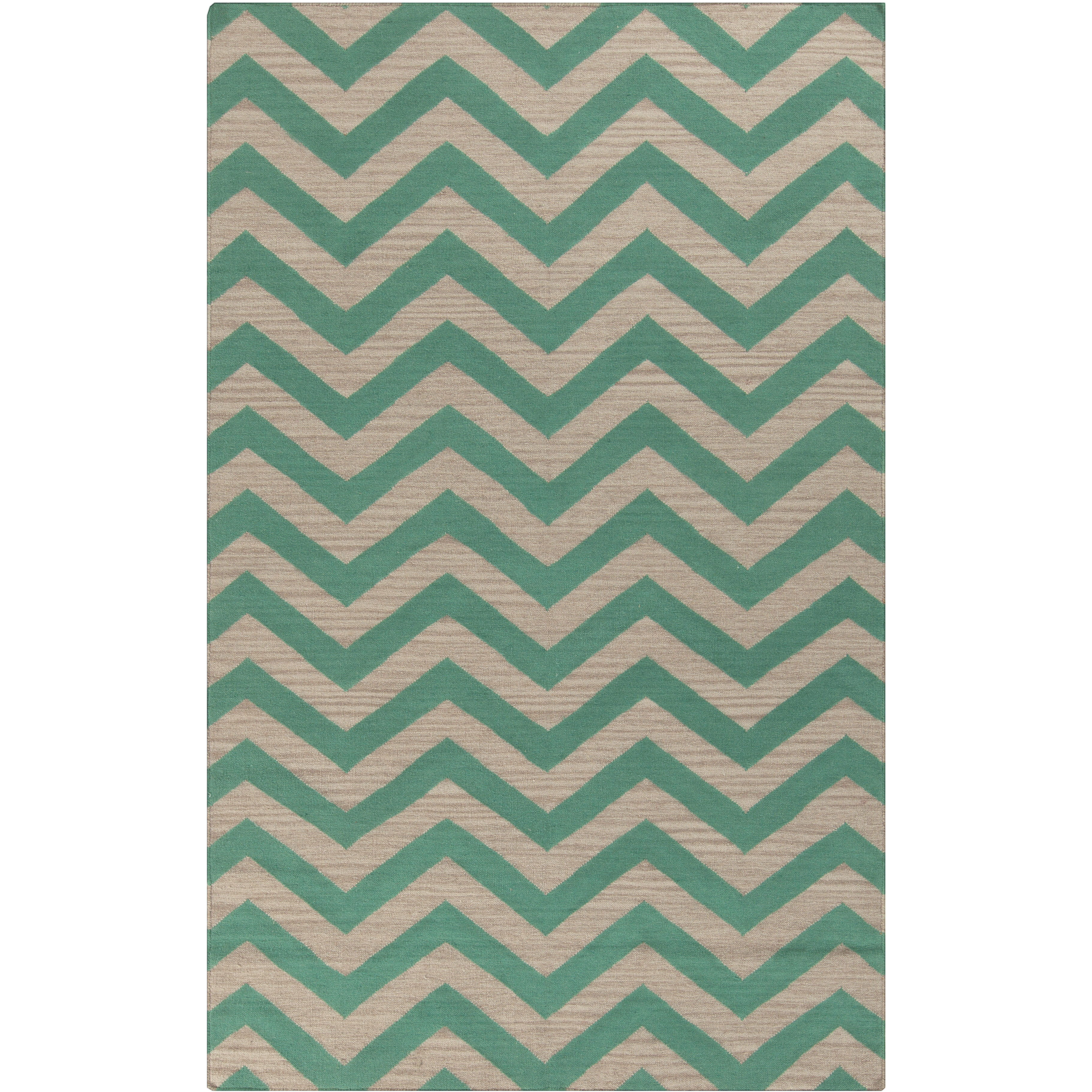 Frontier 132 X 96 inch Emerald, Taupe Rug