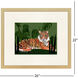 Tiger Tiger Green and Orange and White Framed Art, Propac
