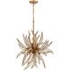Naples 8 Light 26 inch Matte Gold Chandelier Ceiling Light