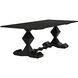 Madeira 96 X 40 inch Hand Rubbed Black Dining Table