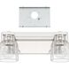 Dryden 2 Light 15 inch Polished Nickel Vanity Light Wall Light