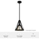 Rafner 1 Light 10.25 inch Natural Black Iron Pendant Ceiling Light